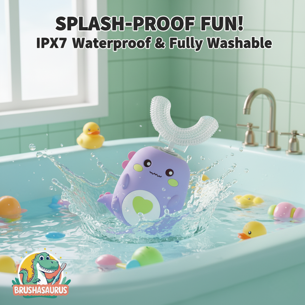 BrushaSaurus Kids U-Shaped Electric Toothbrush