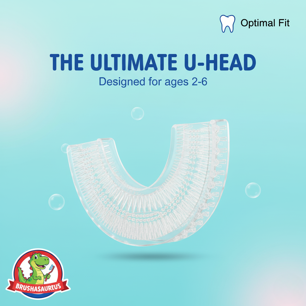 BrushaSaurus Kids U-Shaped Electric Toothbrush