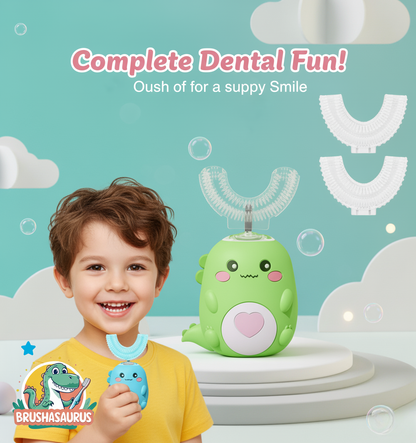 BrushaSaurus Kids U-Shaped Electric Toothbrush