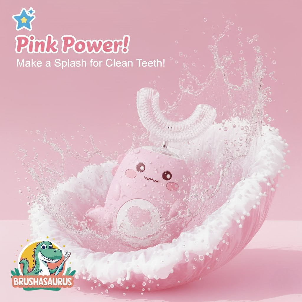 BrushaSaurus Kids U-Shaped Electric Toothbrush